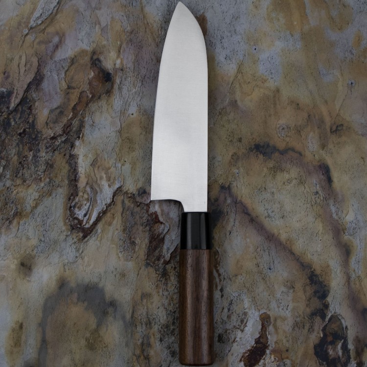 Satake Cutlery Mfg Kenta Walnut Nóż Santoku 17 cm