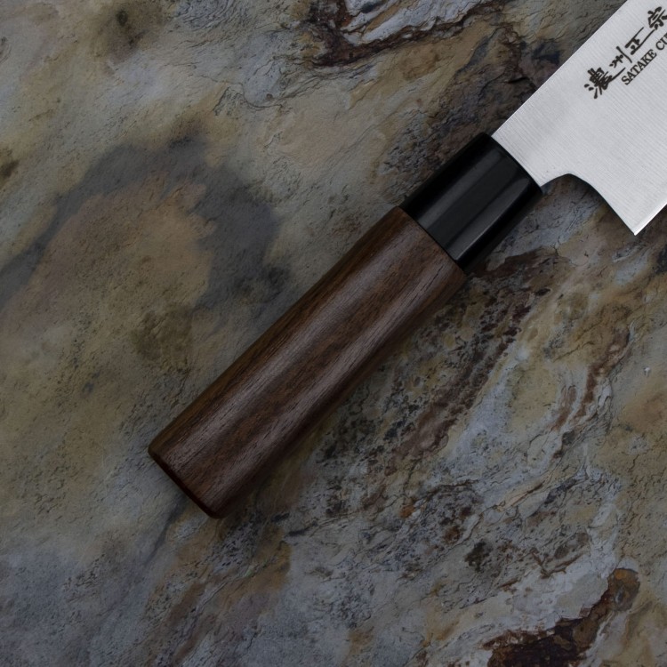 Satake Cutlery Mfg Kenta Walnut Nóż Santoku 17 cm