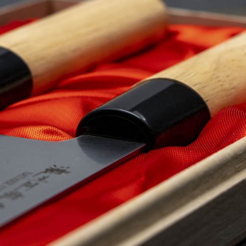 Satake Cutlery Mfg Misaki Zestaw 2 noży w drewnianym pudełku