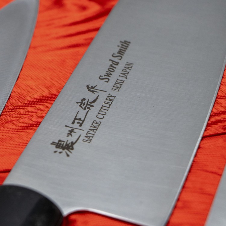 Satake Cutlery Mfg Misaki Zestaw 3 noży w drewnianym pudełku