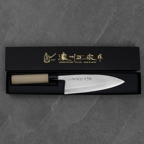 Satake Cutlery Mfg Shirogami#2 PRO Nóż Deba 18 cm