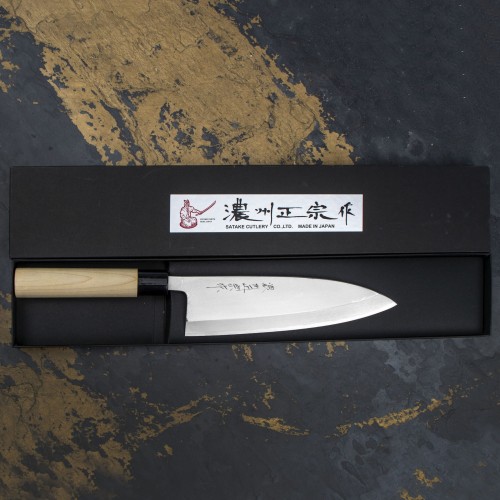 Satake Cutlery Mfg Shirogami#2 PRO Nóż Deba 21 cm