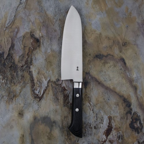 Satake Cutlery Mfg Unique Aogami#2 Nóż Santoku 17 cm
