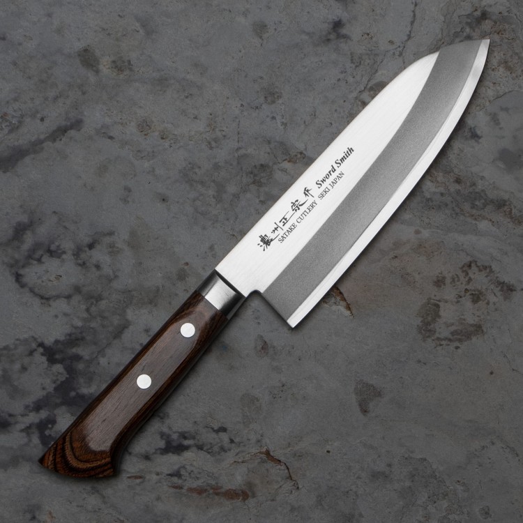 Satake Cutlery Mfg Unique AUS-8 Nóż Santoku 17 cm