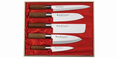 Satake Masamune Zestaw 5 noży w drewnianym pudełku