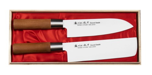 Satake Masamune Zestaw Nóż Santoku + Nakiri