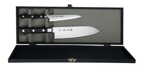 Tojiro DP37 Nóż Santoku 17 cm + Uniwersalny 12 cm