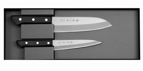 Tojiro Basic VG-10 Zestaw Nóż Santoku 16,5 cm + uniwersalny 13,5 cm