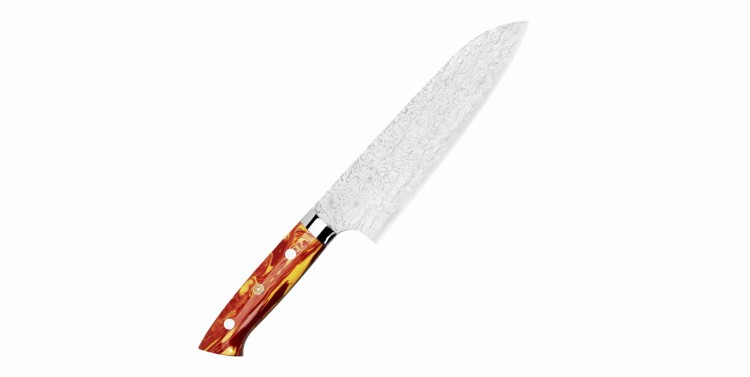 Takeshi Saji Red Turquoise R2 Nóż Santoku 18 cm LIMITED