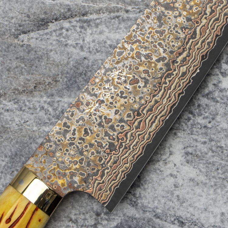 Takeshi Saji OBB Black VG-10 Color Nóż Szefa kuchni 24 cm