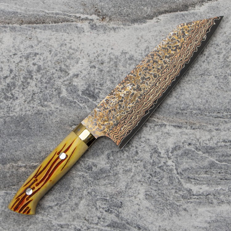 Takeshi Saji OBB Black VG-10 Color Nóż Bunka 17 cm