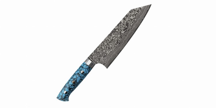 Takeshi Saji BTQ R-2 Black Nóż Bunka 17 cm
