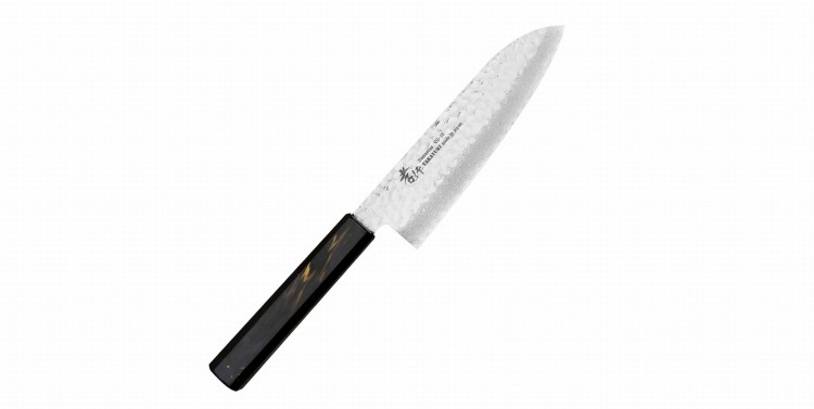 Sakai Takayuki Urushi VG-10 Saiu Nóż Santoku 17 cm