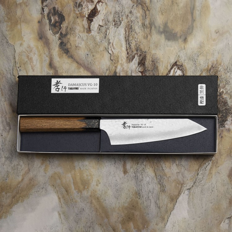 Sakai Takayuki Urushi VG-10 Kokushin Nóż Kengata 16 cm