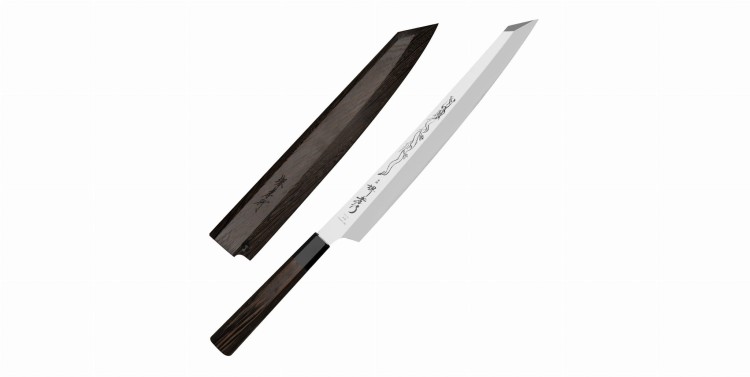 Sakai Takayuki Shoryu Honyaki VG-10 Nóż Kengata Yanagiba 30 cm
