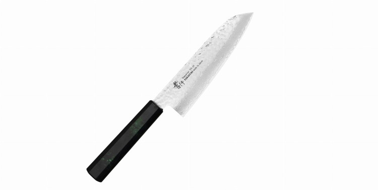 Sakai Takayuki Nanairo VG-10 Green Nóż Santoku 17 cm