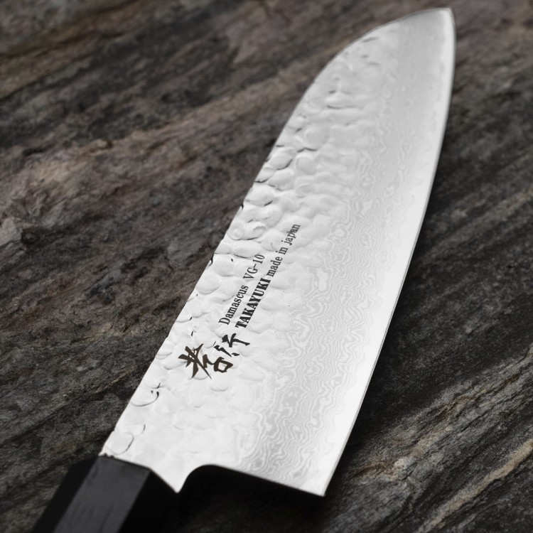 Sakai Takayuki Nanairo VG-10 Green Nóż Santoku 17 cm