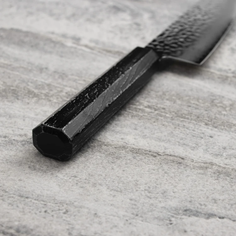 Sakai Takayuki Nanairo VG-10 Ebony Nóż Santoku 17 cm