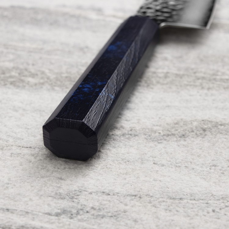 Sakai Takayuki Nanairo VG-10 Blue Nóż Santoku 17 cm