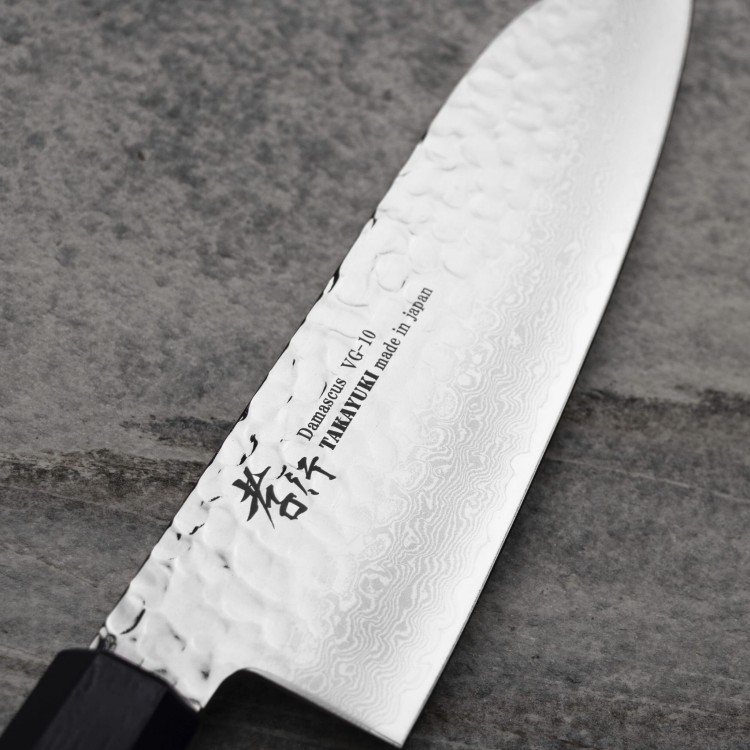Sakai Takayuki Nanairo VG-10 Blue Nóż Santoku 17 cm