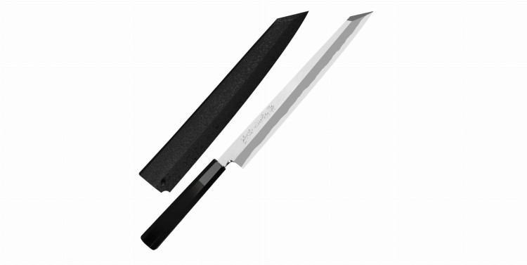 Sakai Takayuki Byakko Shirogami#1 Nóż Kiritsuke Yanagiba 27 cm