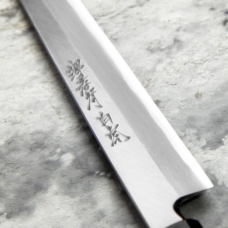 Sakai Takayuki Byakko Shirogami#1 Nóż Yanagiba 24 cm