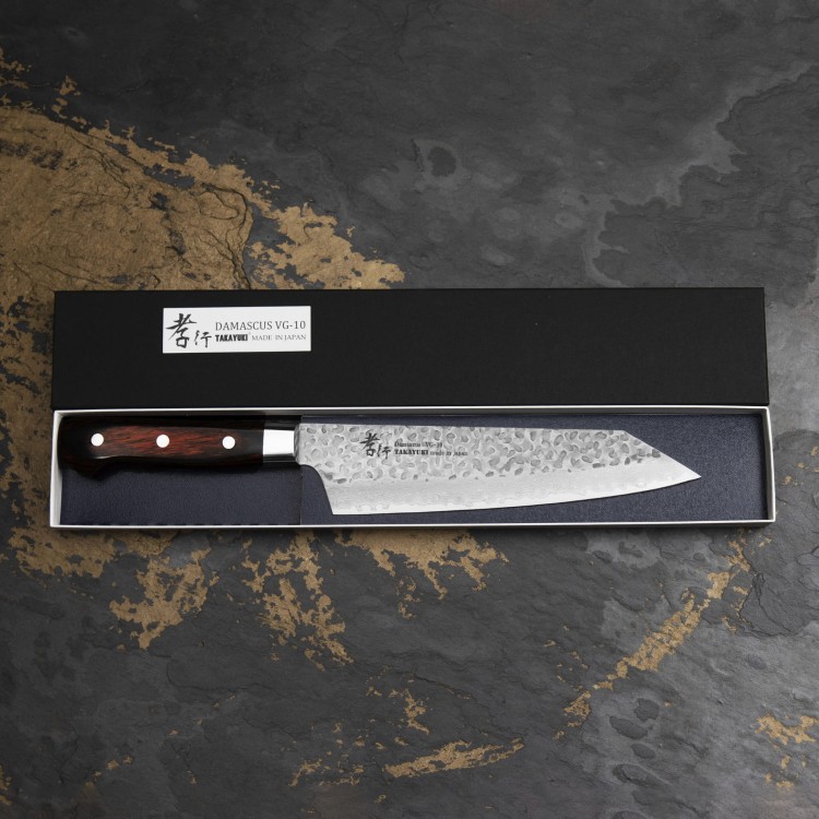 Sakai Takayuki Hammered VG-10 Nóż Kengata 19 cm
