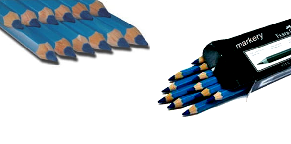Kredki do znakowania mięsa Faber Castell niebieskie (12szt)