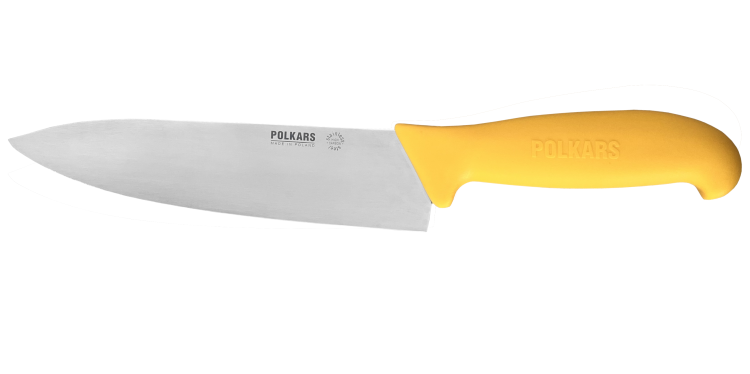 Polkars nóż masarski nr 24 żółty (20cm)
