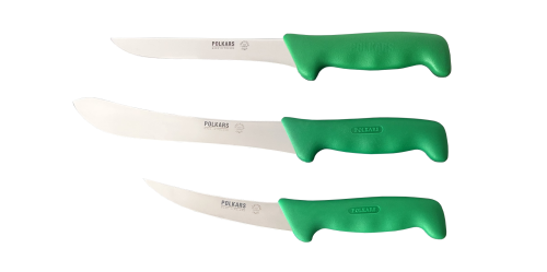 Polkars zestaw 3 noży (modele 13, 15, 17) zielony