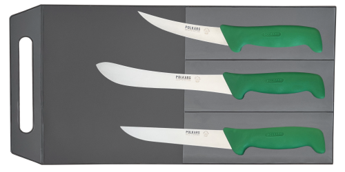 Polkars zestaw 3 noży (modele 14, 15, 17) zielony