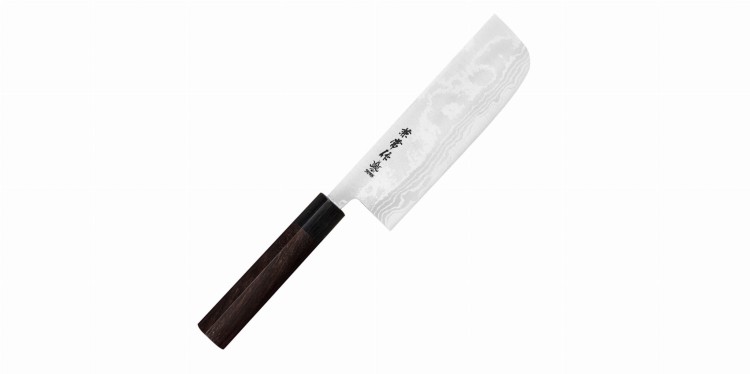 Kanetsune Zen-Bokashi Aogami#2 Nóż Nakiri 16,5 cm