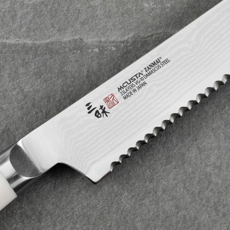 Mcusta Zanmai Classic Damascus VG-10 Corian Nóż do pieczywa 23 cm