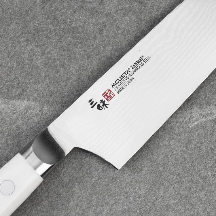 Mcusta Zanmai Classic Damascus VG-10 Corian Nóż Santoku 18 cm