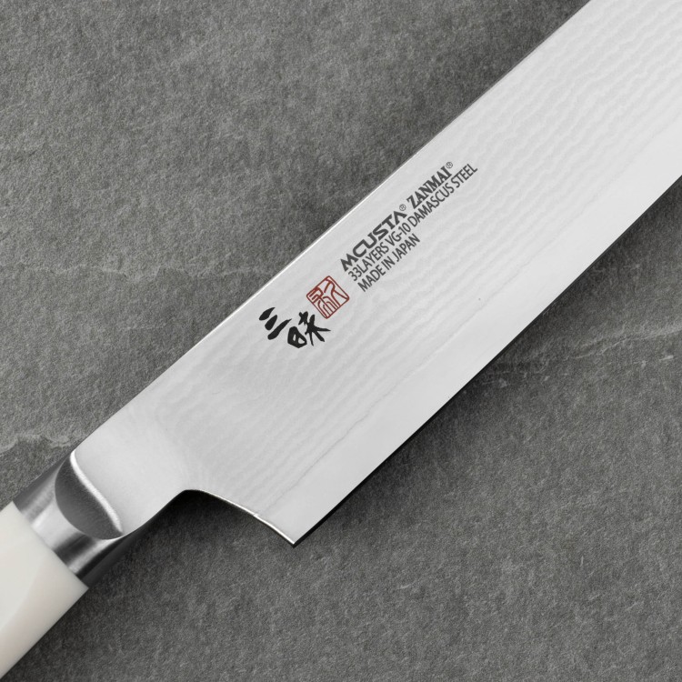 Mcusta Zanmai Classic Damascus VG-10 Corian Nóż Sujihiki 27 cm