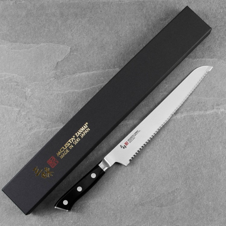 Mcusta Zanmai Classic Damascus VG-10 Pakka Nóż do pieczywa 23 cm