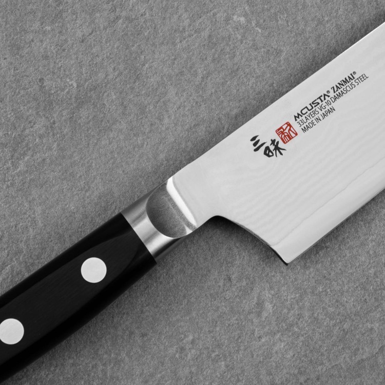 Mcusta Zanmai Classic Damascus VG-10 Pakka Nóż Santoku 18 cm