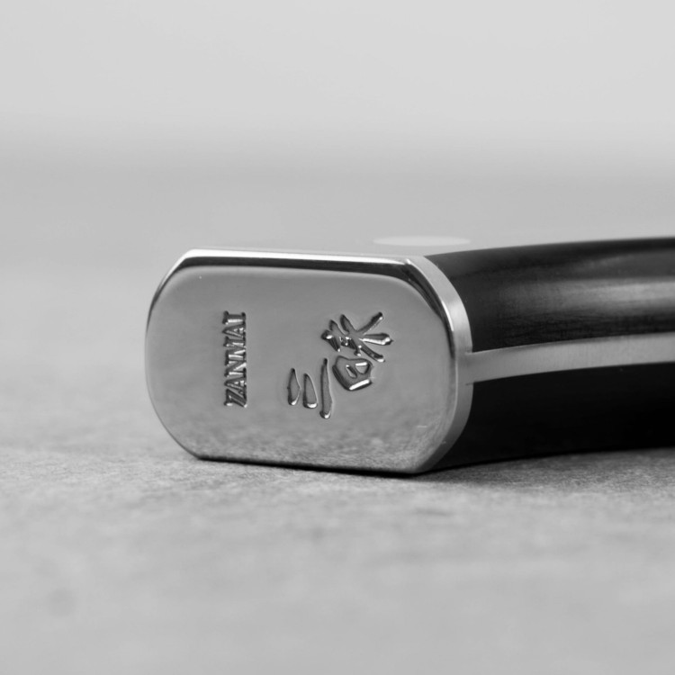 Mcusta Zanmai Classic Damascus VG-10 Pakka Nóż Santoku 18 cm