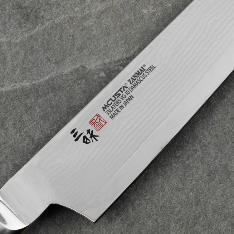 Mcusta Zanmai Classic Damascus VG-10 Pakka Nóż Sujihiki 24 cm