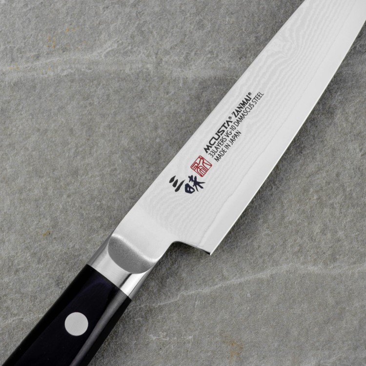 Mcusta Zanmai Classic Damascus VG-10 Pakka Nóż uniwersalny 11 cm