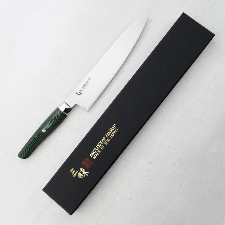 Mcusta Zanmai Green Revolution SPG2 Nóż Gyuto 21 cm