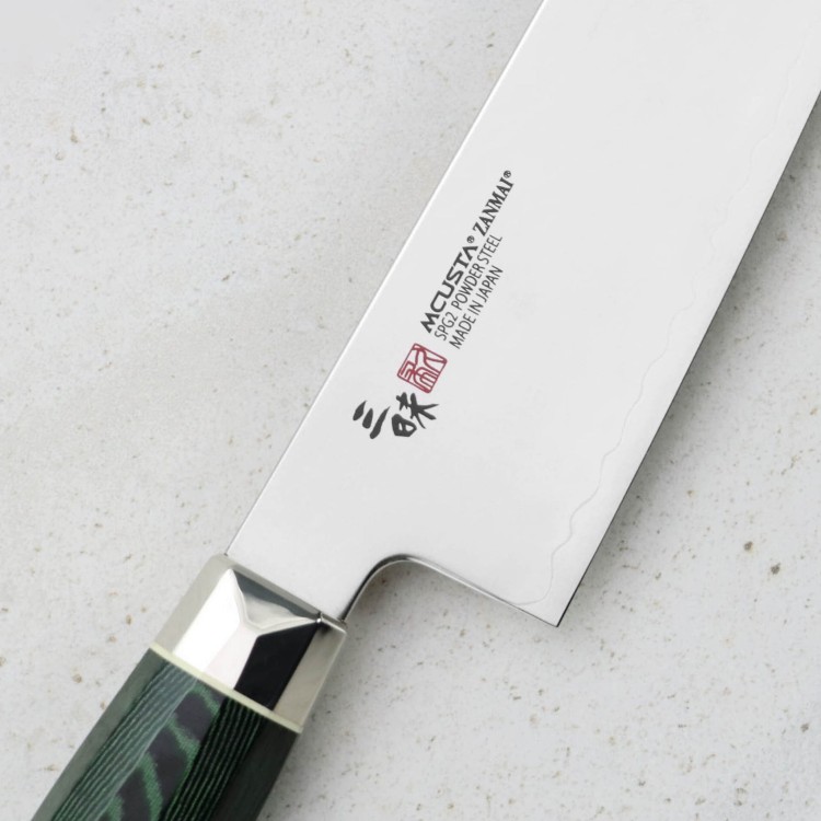 Mcusta Zanmai Green Revolution SPG2 Nóż Gyuto 21 cm