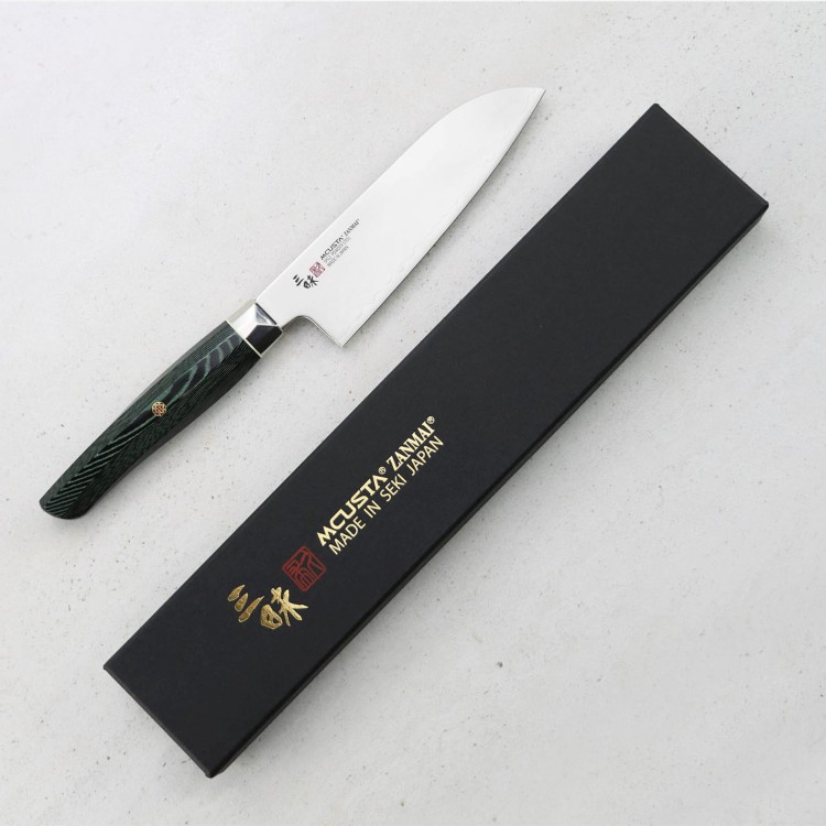 Mcusta Zanmai Green Revolution SPG2 Nóż Ko-Santoku 15 cm
