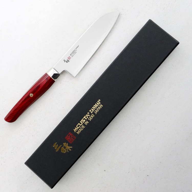 Mcusta Zanmai Red Revolution SPG2 Nóż Ko-Santoku 15 cm