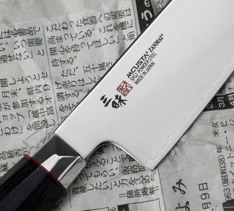 Mcusta Zanmai Revolution SPG2 Nóż Santoku 18 cm