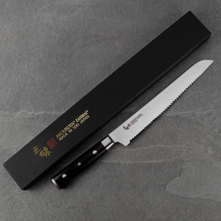 Mcusta Zanmai VG-10 Pro Zebra Nóż do pieczywa 23 cm