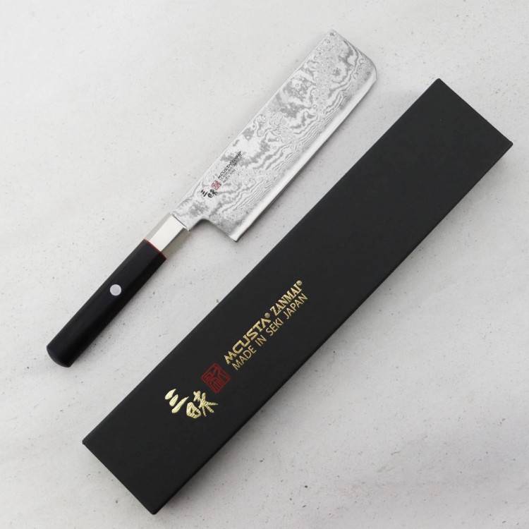 Mcusta Zanmai VG-10 Splash Nóż Nakiri 16,5 cm