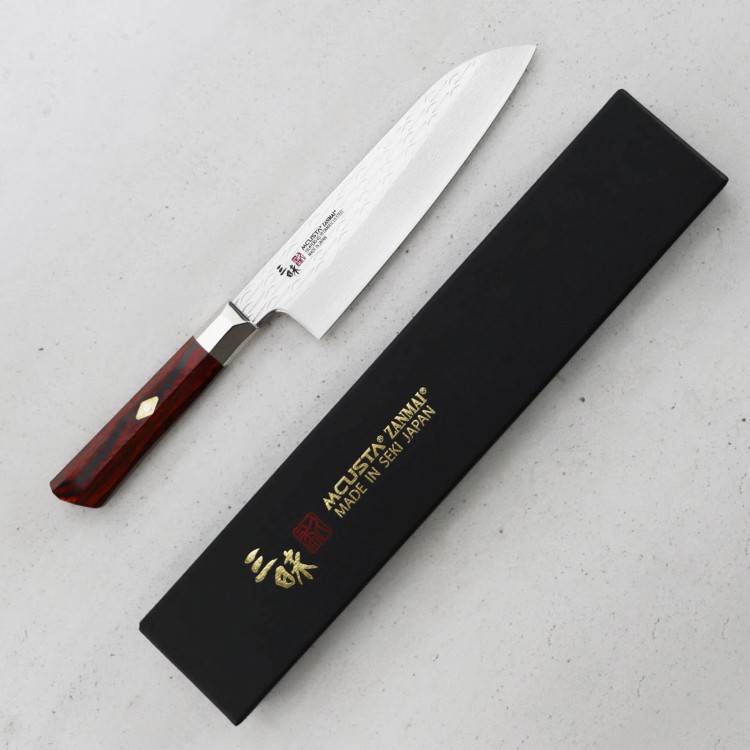 Mcusta Zanmai VG-10 Supreme Ripple Nóż Santoku 18 cm