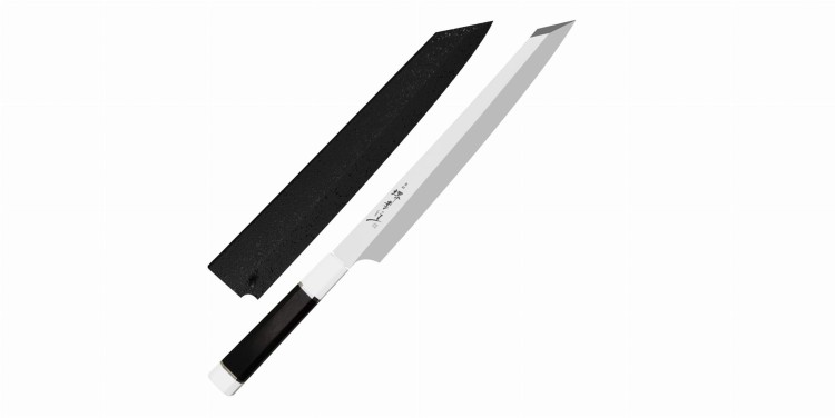 Sakai Takayuki Ginryu Honyaki SW Nóż Kengata Yanagiba 27 cm