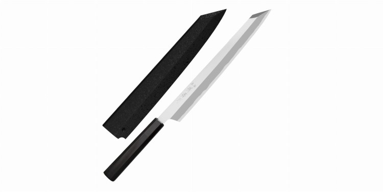 Sakai Takayuki Hien Aogami#2 Nóż Kengata Yanagiba 27 cm